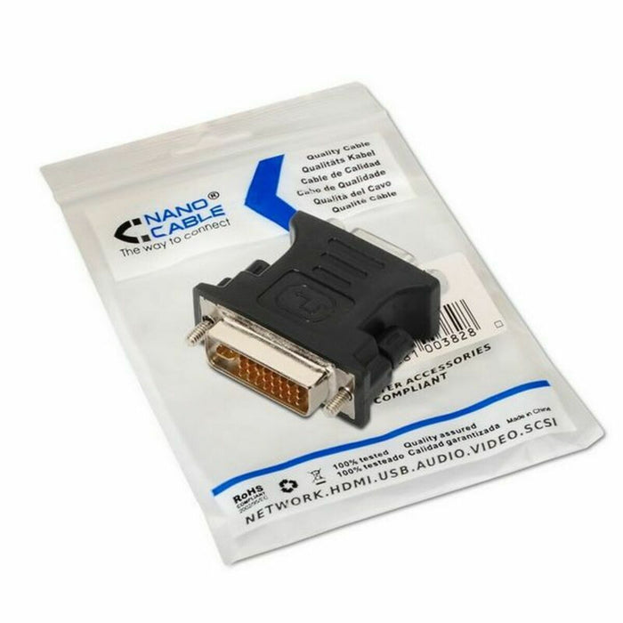 Convertor DVI 24+5 la VGA HDB 15 NANOCABLE APTAPC0177 mufă femelă Tată