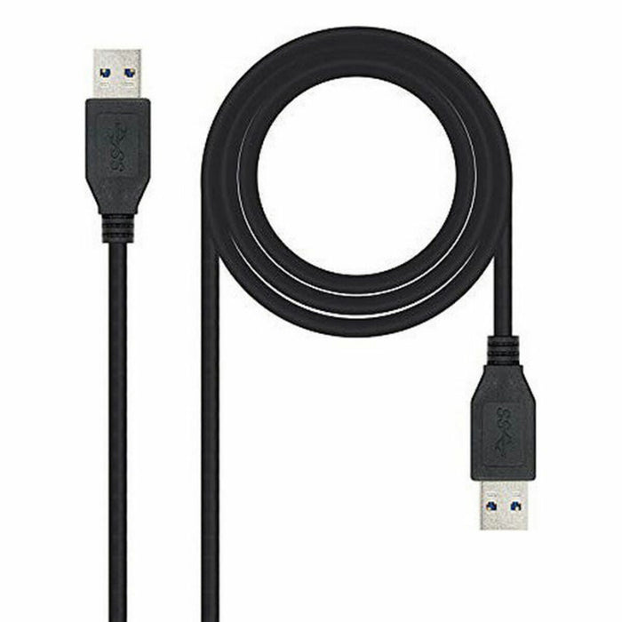 Cablu USB 3.0 A la USB A NANOCABLE 10.01.1002-BK Negru 2 m