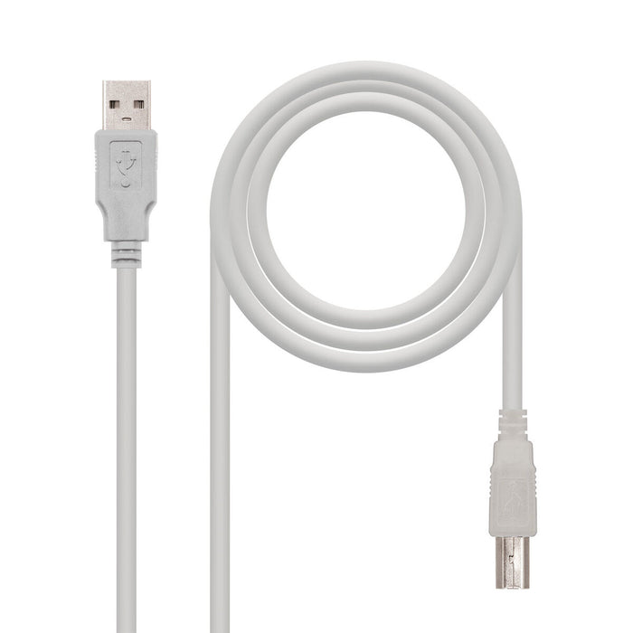 Cablu Micro USB NANOCABLE CABLE USB 2.0 IMPRESORA, TIPO A/M-B/M, BEIGE, 1.0 M Bej 1 m