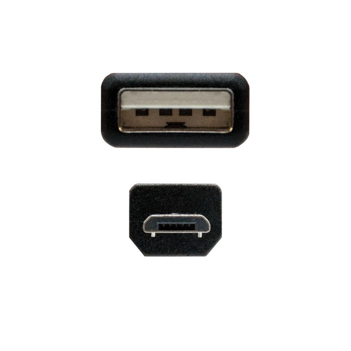 Cablu USB la micro USB NANOCABLE 10.01.0503 3 m Negru