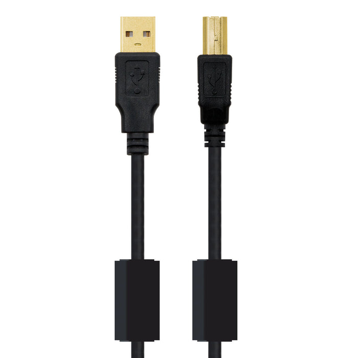 Cablu USB 2.0 A la USB B NANOCABLE 10.01.1203 Negru 3 m (1 Unități)