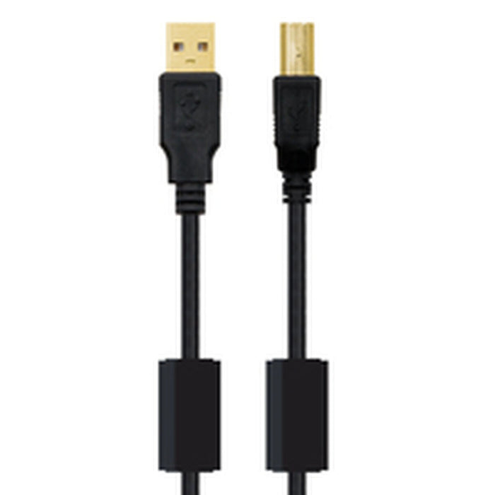 Cablu USB 2.0 A la USB B NANOCABLE 10.01.1203 Negru 3 m (1 Unități)