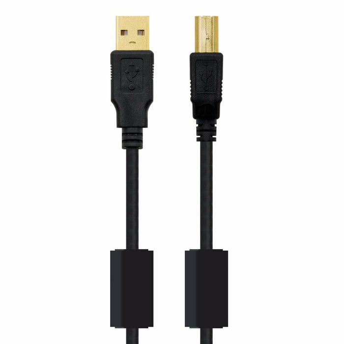 Cablu USB 2.0 A la USB B NANOCABLE 10.01.1203 Negru 3 m (1 Unități)