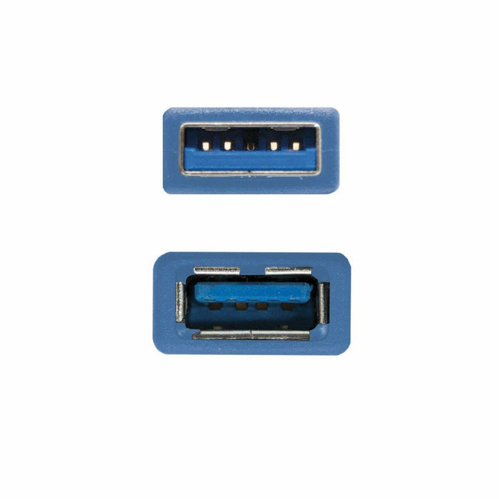 Cablu Prelungitor USB NANOCABLE CABLE USB 3.0, TIPO A/M-A/H, AZUL, 2.0 M Albastru 2 m