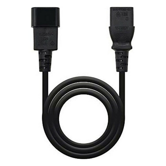 Cablu de Alimentare NANOCABLE 10.22.0202 1,5 m 1500W Negru