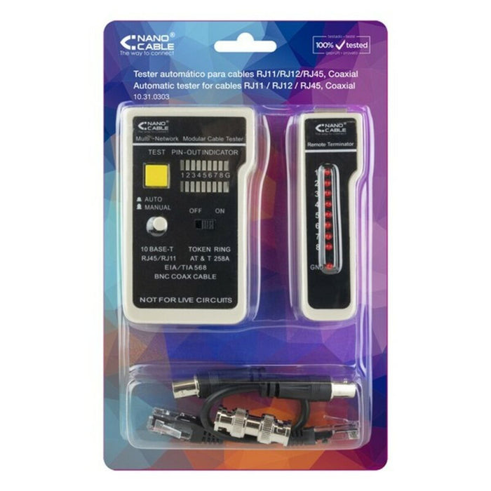 Cablu de Rețea Rigid UTP Categoria 6 RJ11/RJ12/RJ45, coaxial NANOCABLE 10.31.0303