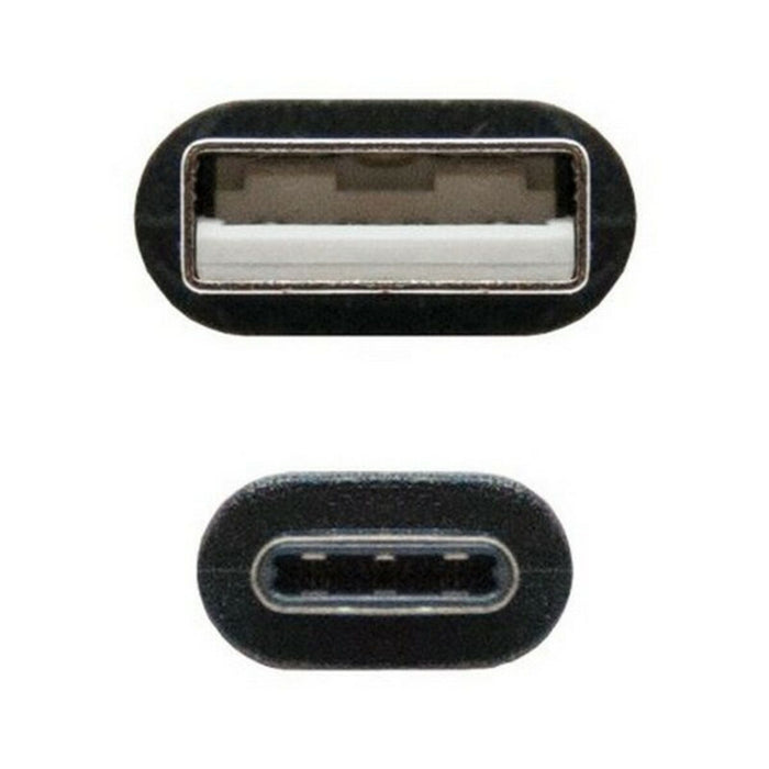 Cablu USB A la USB C NANOCABLE 10.01.210 Negru