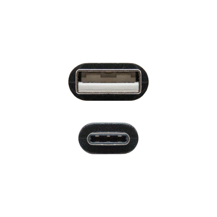 Cablu USB A la USB-C NANOCABLE USB 2.0, 1m Negru 1 m