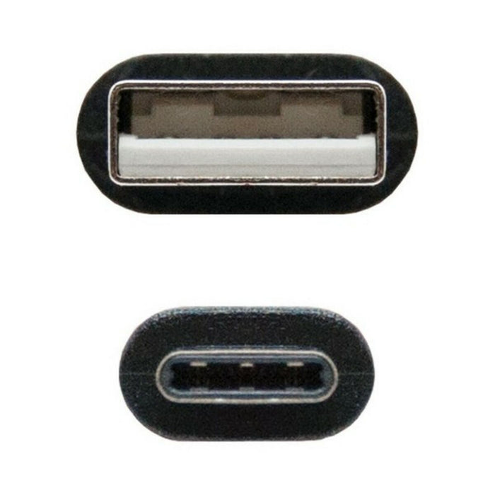 Cablu USB A la USB C NANOCABLE 10.01.210 Negru