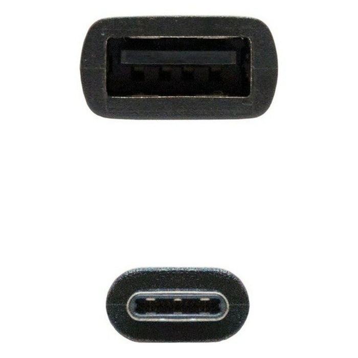 Cablu USB 2.0 NANOCABLE USB 2.0, 0.15m Negru (1 Unități)