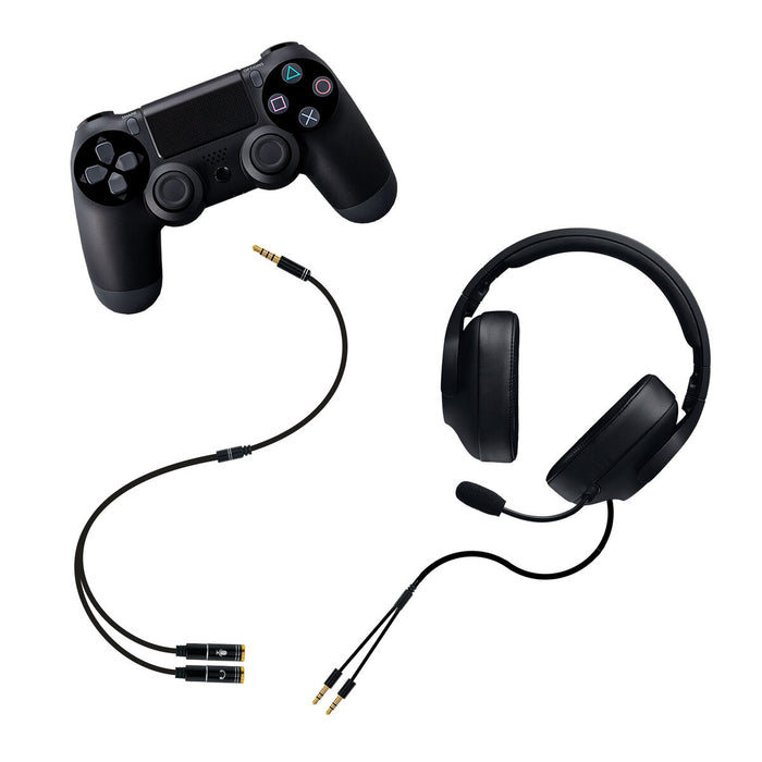Cablu Audio Jack (3,5 mm) Divizor NANOCABLE 10.24.1202 30 cm Negru