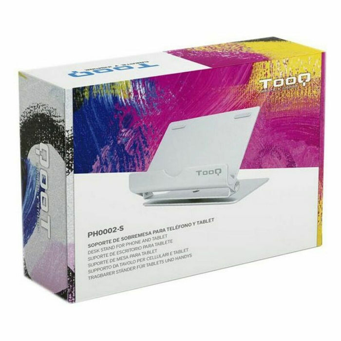 Suport pentru telefon mobil sau tabletă TooQ PH0002-S 90º 360º Argintiu