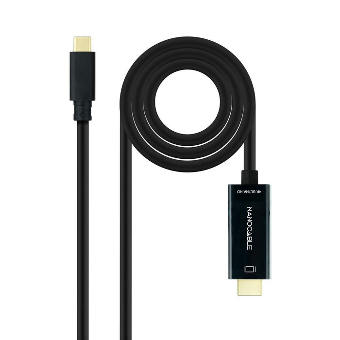 Cablu USB-C la HDMI NANOCABLE 10.15.5102 Negru