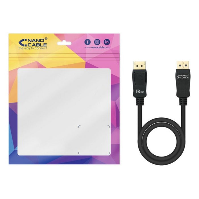 Cablu DisplayPort NANOCABLE HDR 8K Ultra HD Negru