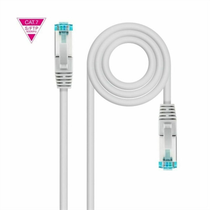 Cablu de Rețea Rigid FTP Categoria 7 NANOCABLE 10.20.1700 Gri 50 cm