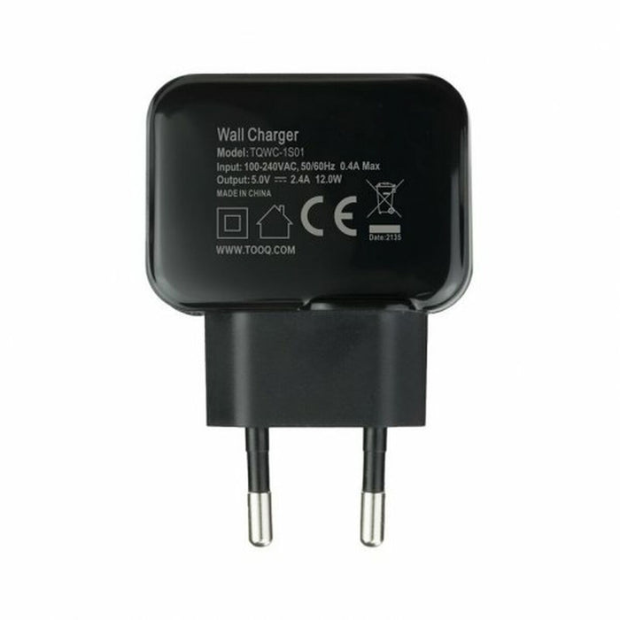 Încărcător de Perete TooQ TQWC-1S01 Negru 12 W