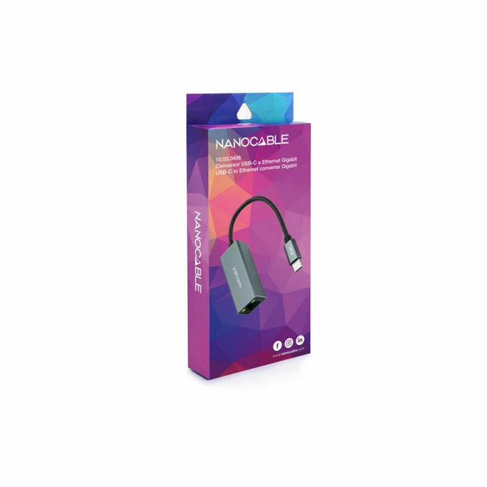 Adaptor USB C la Rețea RJ45 NANOCABLE 10.03.0406