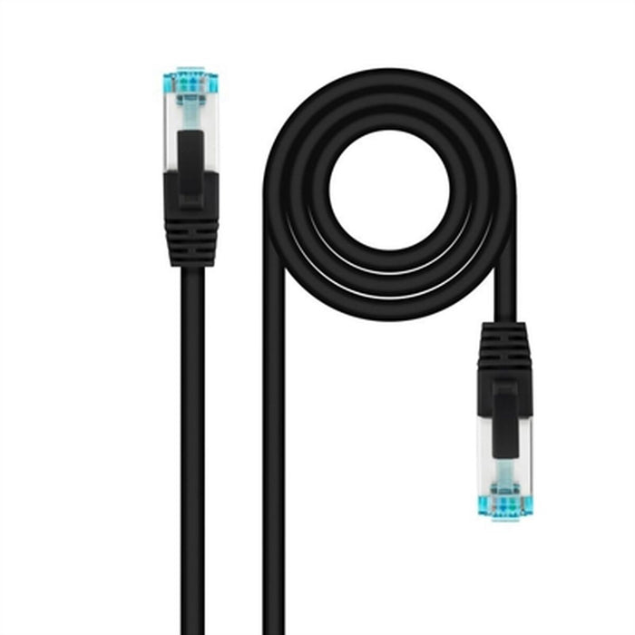 Cablu de Rețea Rigid FTP Categoria 7 NANOCABLE 10.20.1701-BK 1 m (1 m)