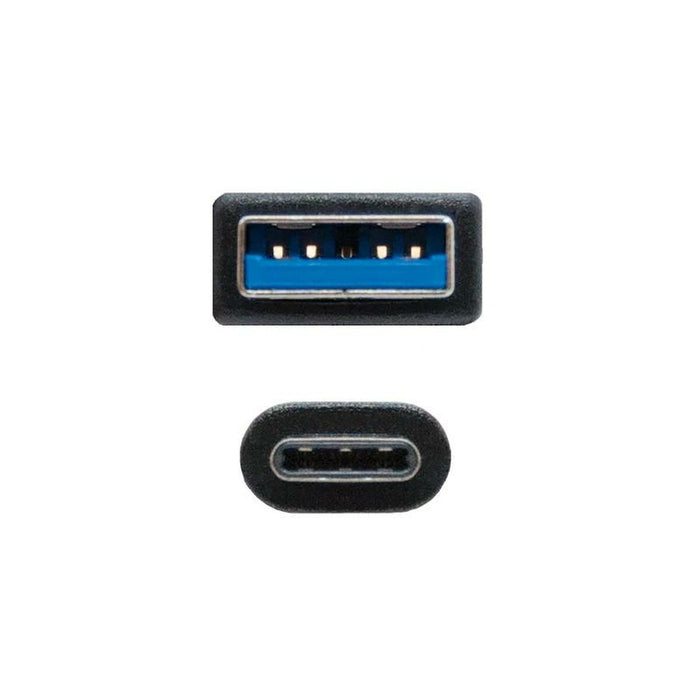 Cablu USB A la USB C NANOCABLE 10.01.4002 2 m Negru