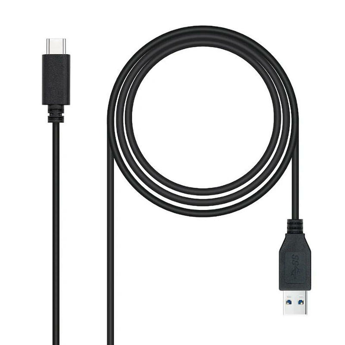 Cablu USB A la USB-C NANOCABLE 10.01.4002 Negru 2 m (1 Unități)