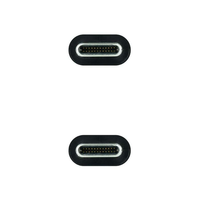 Cablu USB-C NANOCABLE 10.01.4100 Negru 50 cm (1 Unități)