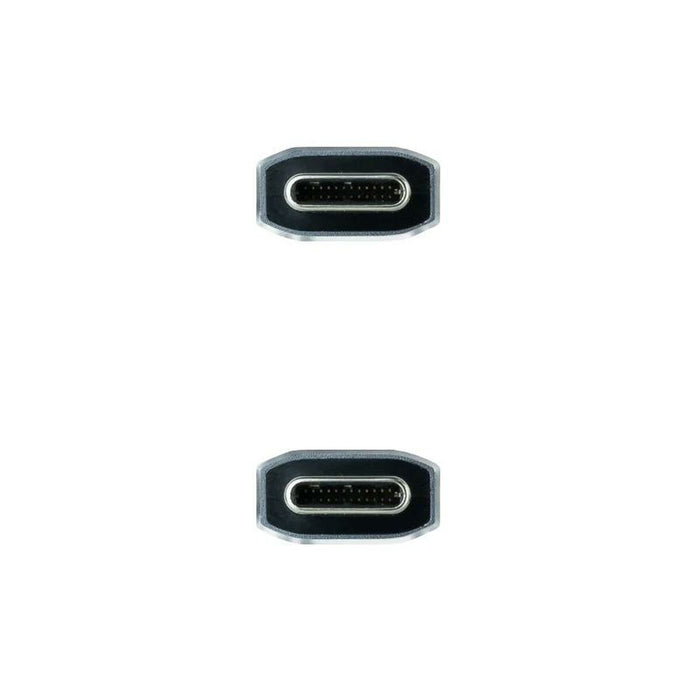 Cablu USB-C 3.1 NANOCABLE 10.01.4102-COMB 2 m Negru/Gri