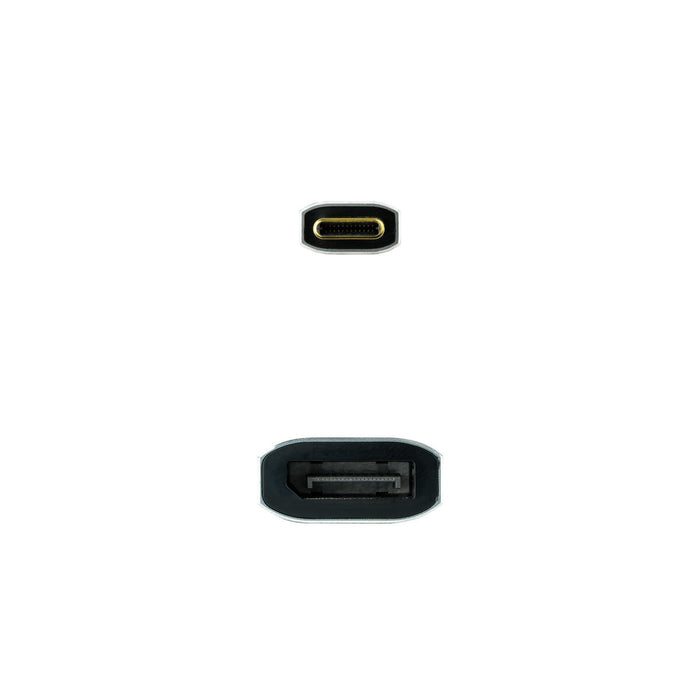 Adaptor USB-C la DisplayPort NANOCABLE 10.16.4104-G Gri 15 cm 8K Ultra HD