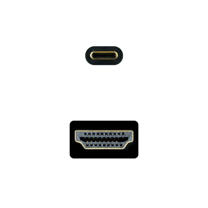 Cablu USB C la HDMI NANOCABLE 10.15.5132 Negru 1,8 m 4K Ultra HD