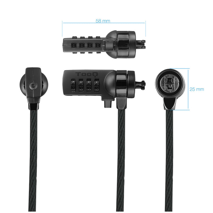 Cablu de Securitate TooQ TQCLKC0015-G 1,5 m