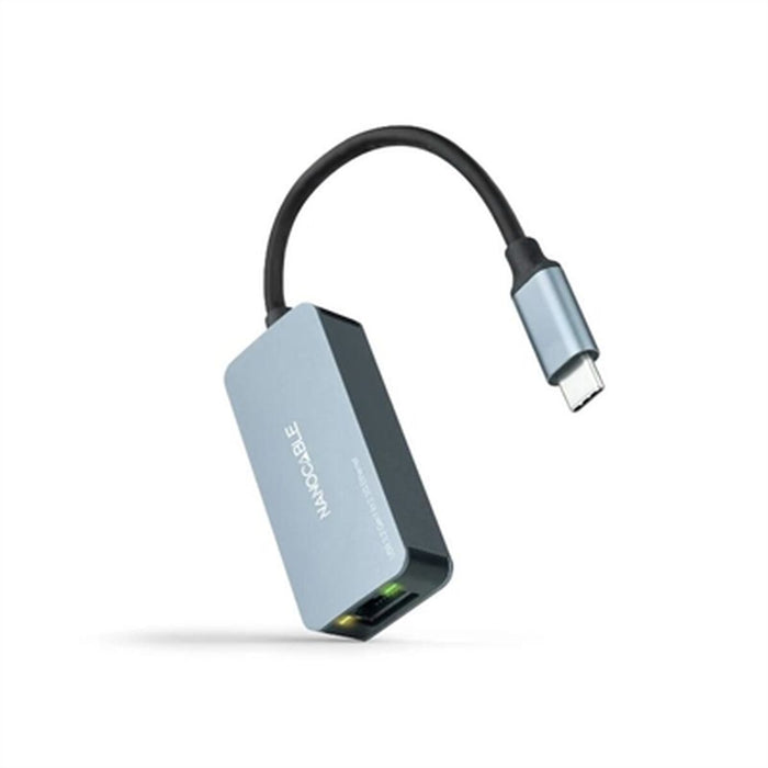 Adaptor USB C la Rețea RJ45 NANOCABLE 10.03.0410 Gri