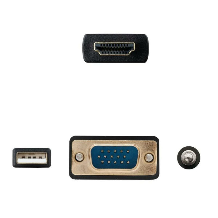 Adaptor HDMI la VGA cu Audio NANOCABLE 10.15.4350 1,8 m Negru