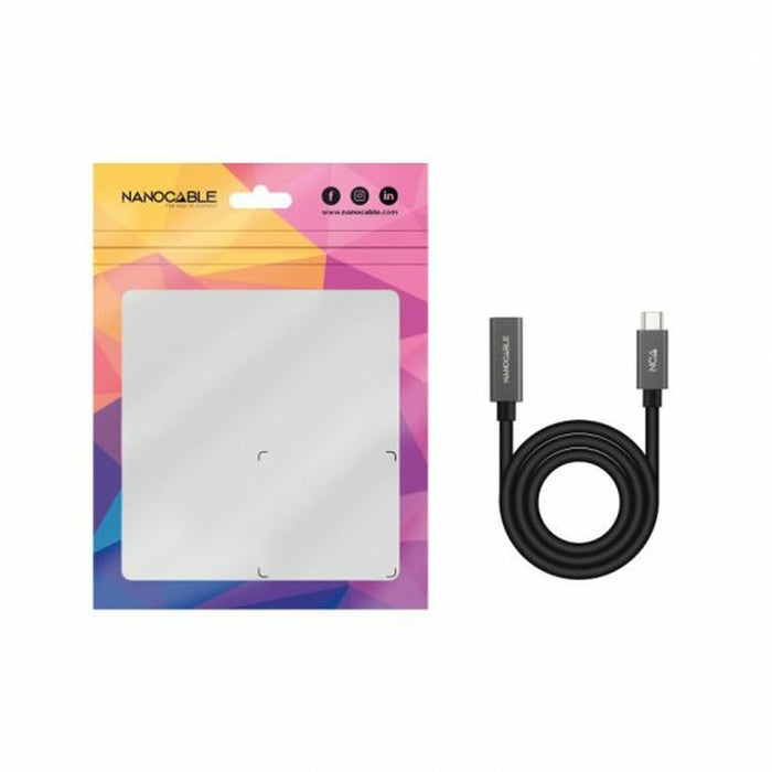 Husă pentru Tastatură NANOCABLE 10.01.4401 Negru 1 m (1 Unități)