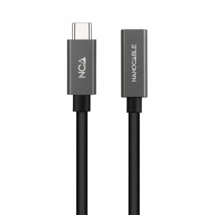 Cablu Prelungitor USB-C NANOCABLE 10.01.4401-L150 Negru 1,5 m (1 Unități)