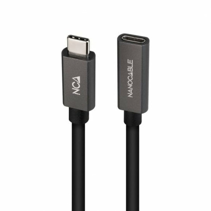 Cablu Prelungitor USB-C NANOCABLE 10.01.4401-L150 Negru 1,5 m (1 Unități)