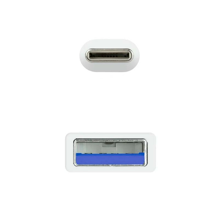 Cablu USB-C la USB NANOCABLE 10.01.4001-W Alb 1 m (1 Unități)