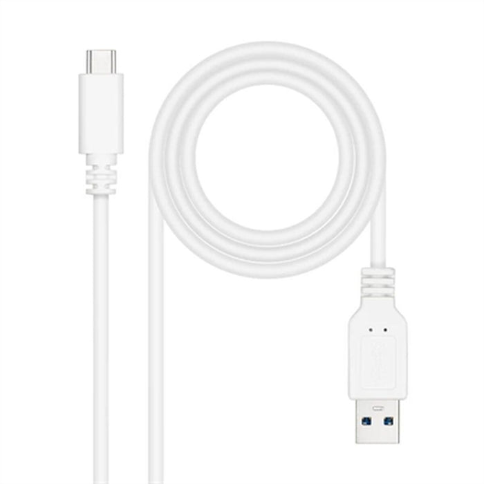 Cablu USB-C la USB NANOCABLE 10.01.4002-W Alb 2 m