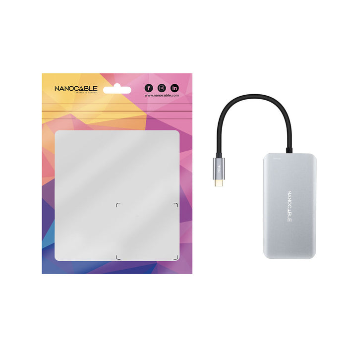 Hub USB NANOCABLE 10.16.1005 Gri (1 Unități)