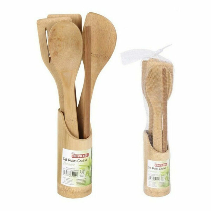Set de Ustensile pentru Bucătărie Privilege Bambus (5 Pcs)
