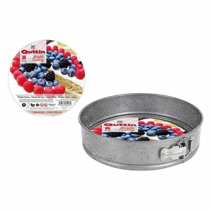 Formă de tort detașabilă Quttin 49467 28 x 6,8 cm (12 Unități) (ø 28 x 6,8 cm)