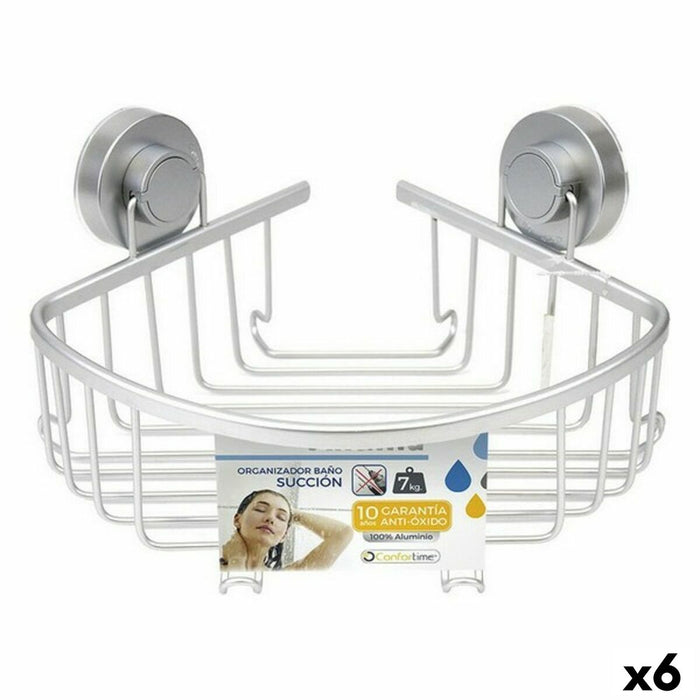 Etajeră de Colț Confortime Aluminiu 22,5 x 27 x 14,5 cm (6 Unități)