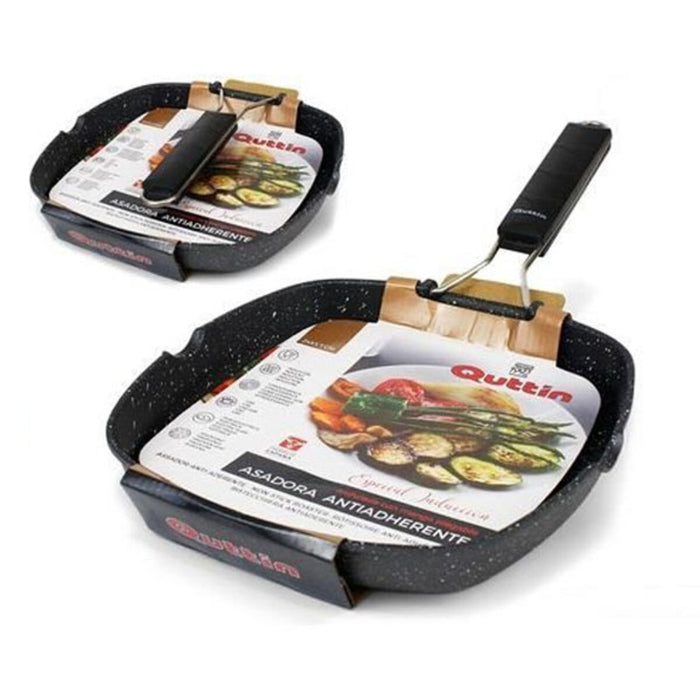 Tigaie Grill cu Striații Quttin Aluminiu forjat Antiaderent