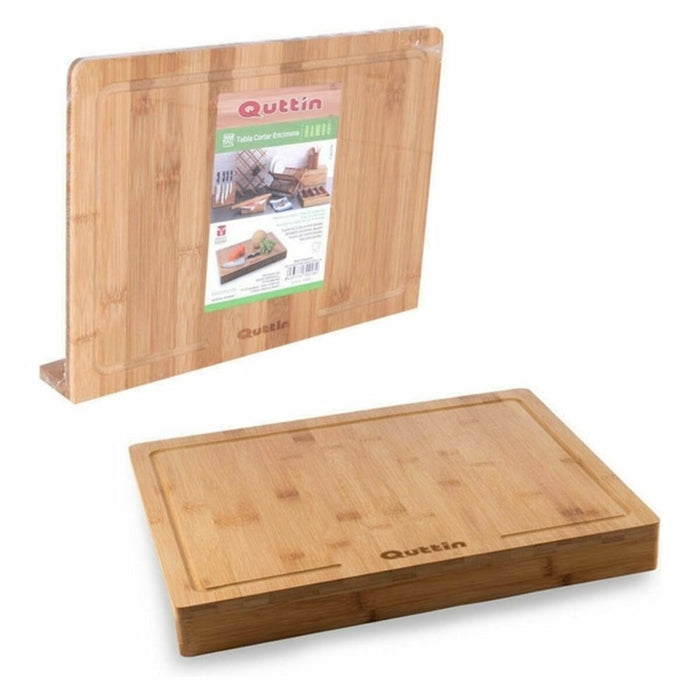 Planșetă din Bambus pentru Blatul de Bucătărie Quttin 88909 (35 x 25 x 1,2 cm) Bambus (8 Unități)