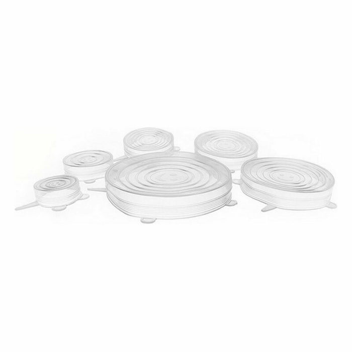 Set Privilege Capace Silicon Transparent (12 Unități) (6 pcs)