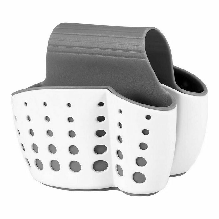 Suport de Bureți de Vase pentru Chiuvetă Quttin Double Alb 15 x 9 x 12 cm (12 Unități)
