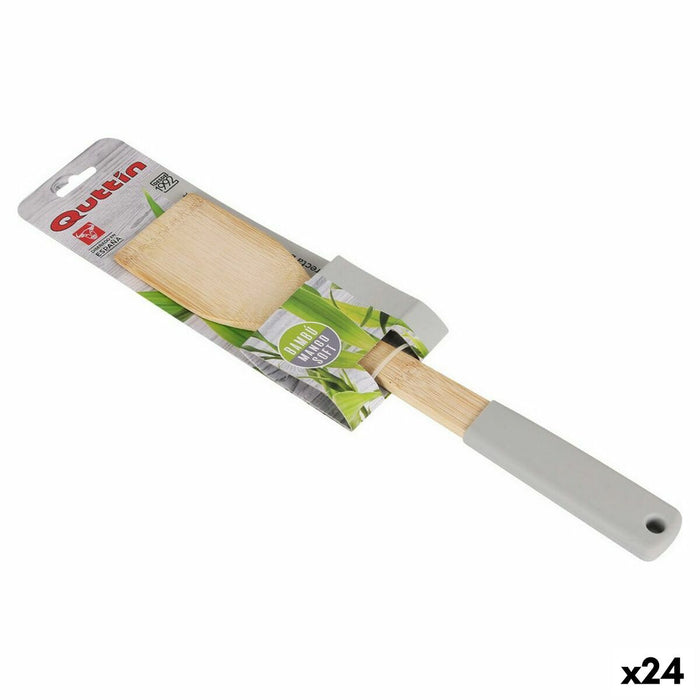 Paletă de bucătărie Quttin Soft Drept Bambus 30 x 6 cm (24 Unități) (30 cm)