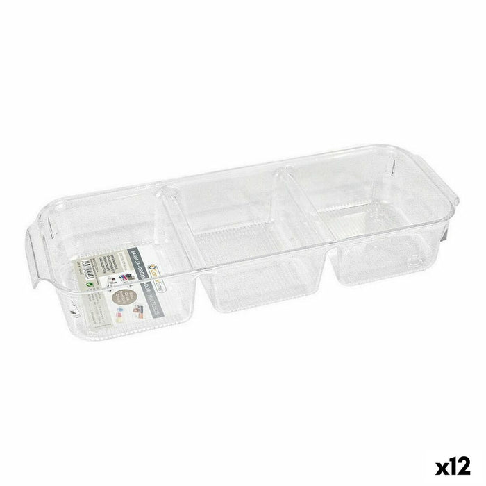 Tavă Confortime polistiren 35 x 13 x 6 cm (12 Unități) (35 x 13 x 6 cm)