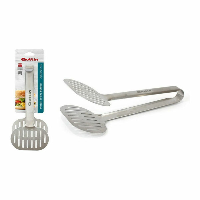 Clești de Bucătărie Quttin Burger Oțel 24 x 10,7 cm 0,6 mm (18 Unități) (24 cm)