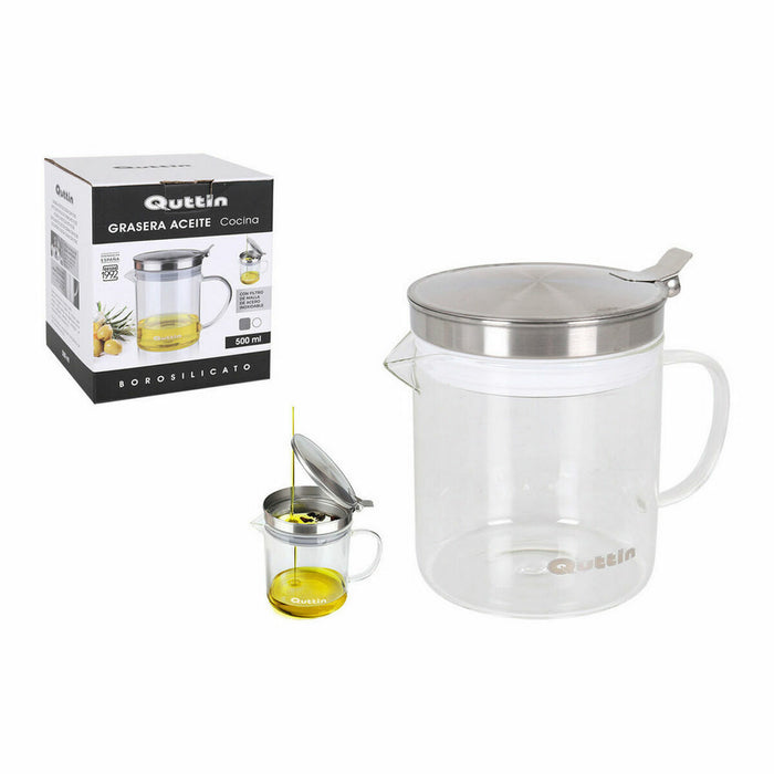 Dispenser pentru Ulei Quttin Sticlă borosilicată Silicon (6 Unități)