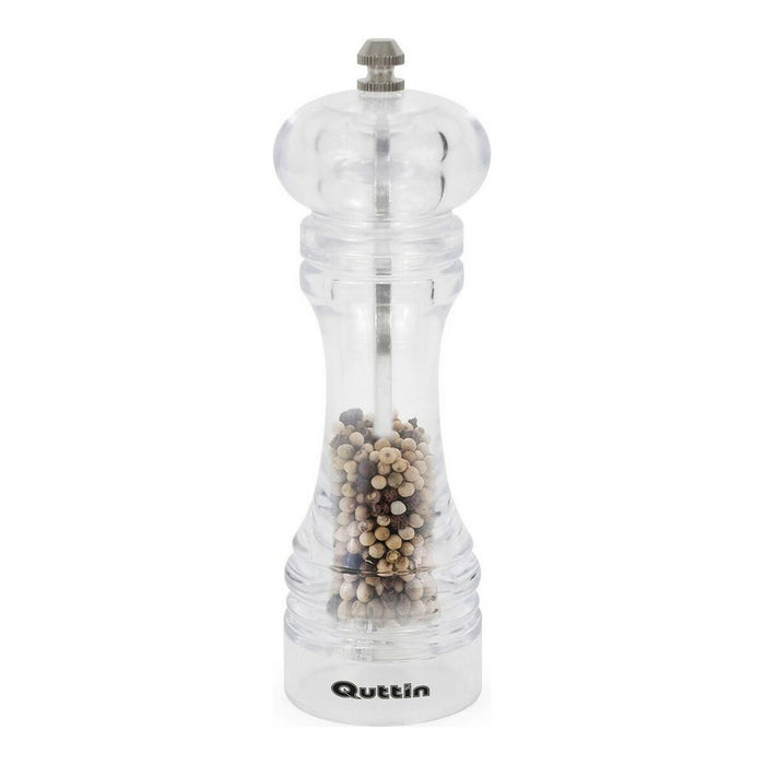 Râșniță pentru piper Quttin Transparent Acrilic (5,7 x 18,5 cm)