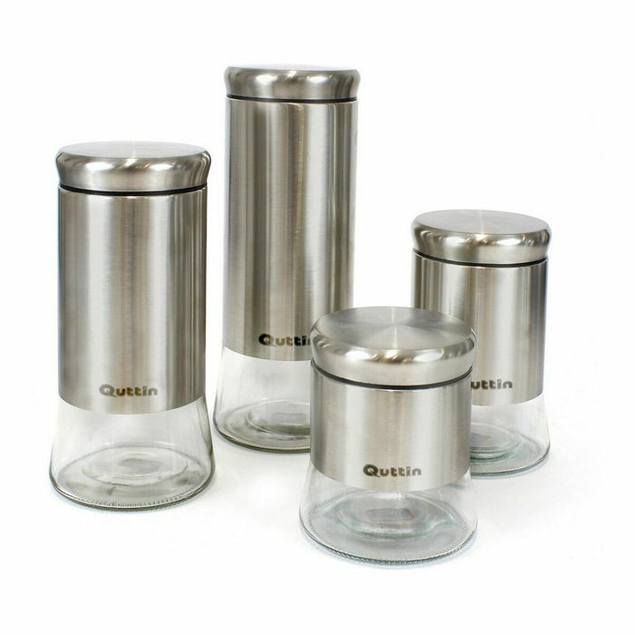 Staniu Quttin Oțel Sticlă 11,5 x 11,5 x 29 cm (12 Unități) (2200 ml)